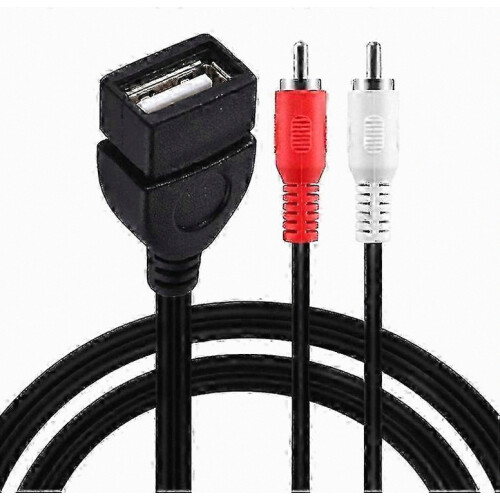 Cavo convertitore audio e video da USB 2.0 a RCA, 0,2 m, per videocamere e trasferimento video. 1