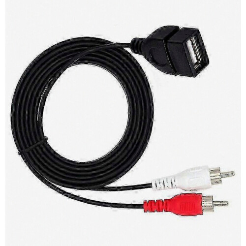 Cavo convertitore audio e video da USB 2.0 a RCA, 0,2 m, per videocamere e trasferimento video. 2