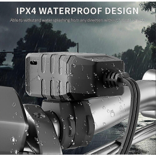 Waterproof Motorcycle USB Charger with QC3.0 and PD3.0 Ports, Handlebar Socket Adapter with Voltmeter 1