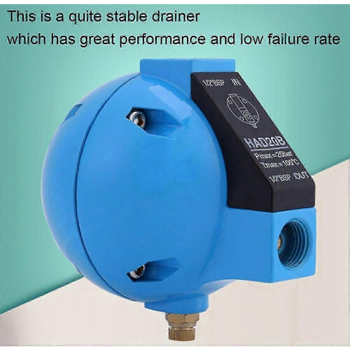 Automatic Float Drain Valve for Compressed Air, 1/2 Inch, 400L/Min, Durable Brass and Stainless Steel Design 1