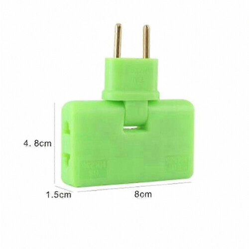 Multifunction Wireless 180 Degree Rotating EU Plug Adapter, Rotating Socket Converter for Home and Travel 2