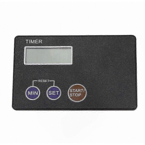 Digital Study Rest Pocket Cooking Timer, Credit Card Size, Black Portable Timer for Kitchen and Desk 1