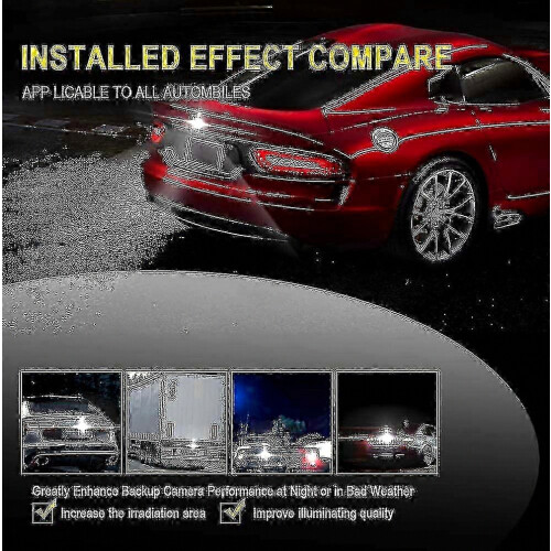Reverse Parking Backup Auxiliary LED Bulb in Mini Camera Shape, Anti-Collision Rear Light, 6000K White 1