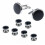 Set di gemelli e bottoni neri per camicie da smoking, accessorio formale da uomo in 8 pezzi dal design elegante 2