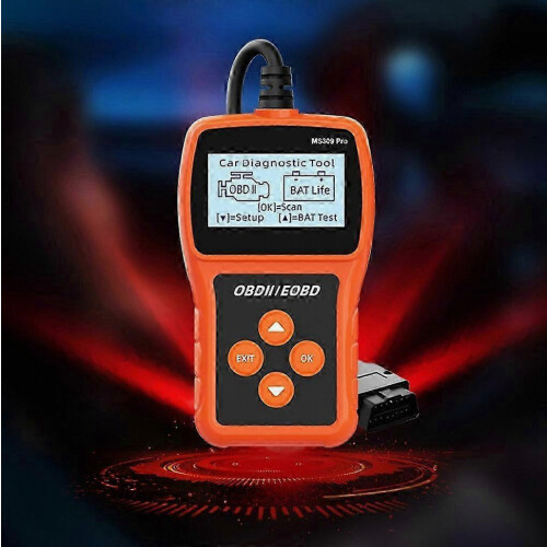 Universal OBD2 Diagnostic Scanner for 12V Vehicles, Check Engine Fault Code Reader with Clear Display 1