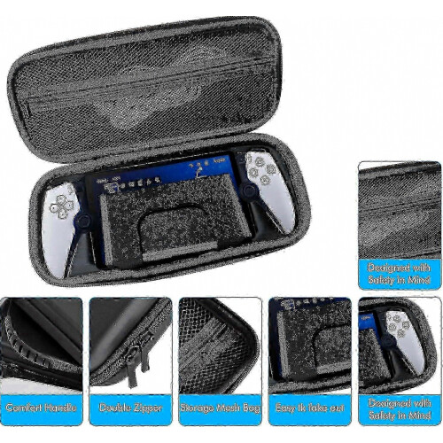 Portable Travel Case for Gaming Handheld Devices, Protective Pouch for Accessories, Durable Hard Shell Organizer 2