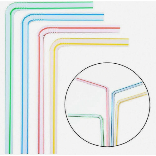 8-Inch Disposable Plastic Drinking Straws, 200 Count, Clear for Everyday Use 1