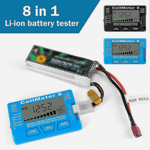 8 Cell Battery Tester with LCD Display and Discharge Function for Digital Battery Capacity Analysis 1