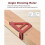 Adjustable Angle Measuring Tool, Aluminum Alloy Protractor for Woodworking, 45/90 Degree Miter Triangle Ruler 4