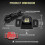Reverse Parking Backup Auxiliary LED Bulb in Mini Camera Shape, Anti-Collision Rear Light, 6000K White 4