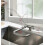 Under Window Folding Kitchen Mixer Tap, 2 Spray Modes, 360-Degree Swivel Spout, Brushed Finish 2