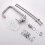 Under Window Folding Kitchen Mixer Tap, 2 Spray Modes, 360-Degree Swivel Spout, Brushed Finish 5