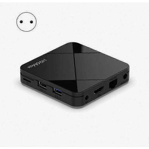 4K Android TV Box with Voice Control, WiFi 6, LAN Port, Media Player for Streaming, EU Plug 1