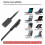 USB-C Charging Cable Compatible with Surface Pro 7, Go 2, Pro 6, 5, 4 Devices, Durable Black Cord 4
