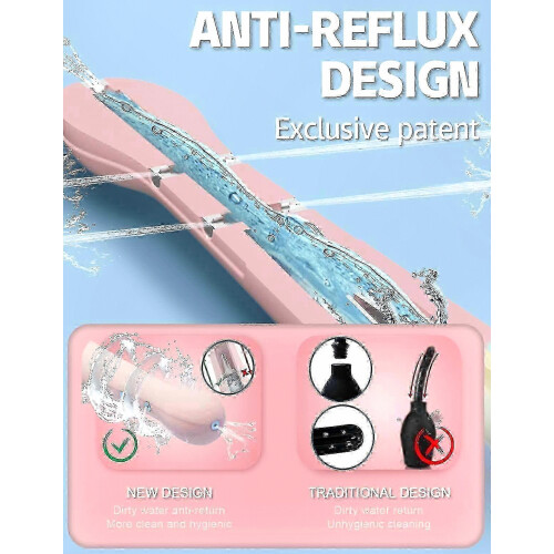 Anti Backflow Cleansing Kit for Colon and Detox, Reusable Douche Bottle with Vaginal Cleaning Function 1