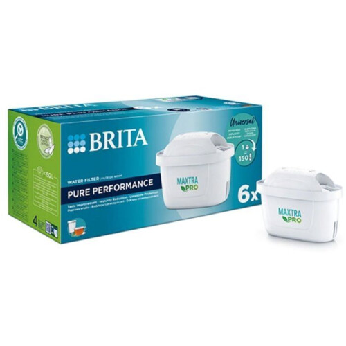BRITA Wasserfilterpatronen - BRITA - Maxtra+ Pure Performance - 6 Stück - Geeignet für Brita-Filterkrüge