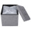 Klapphocker Mit Box Grau 38x38x38cm 1
