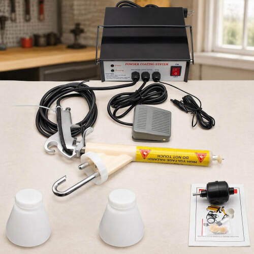 Portable Powder Coating System Paint Gun Coat Electrostatic DIY Spraying Machine 1