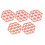 Silikon Esstischmatte 5er Set sechseckig 16x14cm 8
