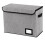2X Comic Book Storage Boxes, Back to School Fold Comic Short Box Case with Lid, Book Bin Container Holds 150 Comics Gray 3