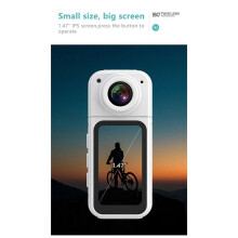 Ny S70 2,7K WIFI-APP Tumkamera Ultralång Batteritid Tumsportkamera HD Cykelkamera 1080P Pet Camera Svart