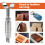 Leather Swivel Knife, Leather Carving Tools, 3 Replaceable Blades for Engraving and Stamping,DIY Handmade Adjustable 5