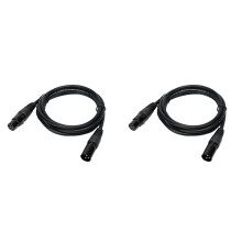 2X Câble Microphone 2M XLR Mâle Vers XLR Femelle de Haute Qualité