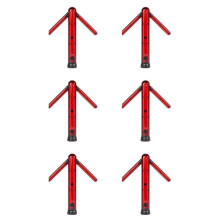 6X Bâton de Signalisation, Matraques de Sécurité Routière à LED, Feux de Signalisation D'Urgence, Voyant D'Avertissement à LED Portatif à Lame
