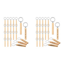 48pcs Blank Wooden Keychains Rectangle DIY Wooden Blank Keychains Rectangle,DIY,Wooden Crafts Gifts