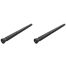 2X Sliding Door Security Bar 17-50 Inch Adjustable with Rubber Tips, Sliding Door Lock Bars, for Window Safety Bars Home