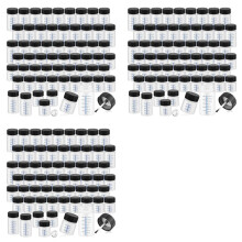180 Botellas de Pintura para Retocar con Cepillo Aplicador y Tapas, Plástico de Capacidad Líquida de 2 Oz y 1 Oz para Fijar Piedra de Pared