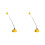 2X Professional Tennis  Trainer Tennis Swing Practice Training Tool Improve Skill Rebound with Trainer Baseboa 1