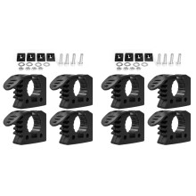 8 Pcs Quick Release Rubber Clamp Fist Mount Clamps Mounting Kit 1-1/5inch to 1-1/2inch Diameter Tool Handles for Trucks
