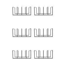 6X Metall Vinyl Schall Platten Regal Platten Spieler Lager Regal Ausstellungs Stand Halter A