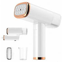Garment Steamer, Mini Portable Iron, 30s Fast Heating, 1000W, 120ml, Travel Steamer with Brush and Measuring Cup - Perfect for Home, Office and T