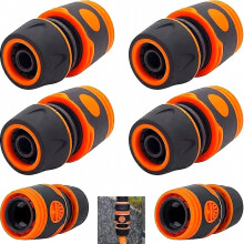 Set of 6 Quick-connect 1/2" heavy-duty garden hose fittings for garden tools, agriculture, lawns, and garden irrigation systems