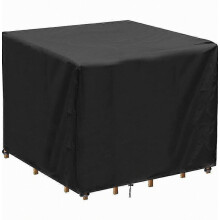 Housse carrée pour table de jardin, housse imperméable pour mobilier de jardin, résistante aux UV, en tissu Oxford pour table et chaises de jardi