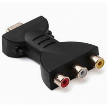 HDMI to AV Adapter, HDMI to RGB for RCA Component Converter 1080P Audio and Video Sync Adapter