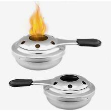 Réchaud à alcool portable en acier inoxydable, brûleur à fondue, idéal pour le camping ou les situations d'urgence, amovible et non toxique, dura