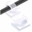 120 Pieces Cable Clips, Adhesive Cable Ties, Cable Organizer, Self-Adhesive Cable Clips, Electrical Cable Clips for Cable Management, Transparent 1