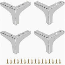 10 cm Metal Sofa Legs 4 Pieces Modern Furniture Legs Sofa Furniture Legs DIY Furniture Heightening Legs Replacement Legs for TV Cabinet Sofa Cabi