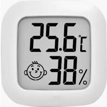 Mini digitale binnenthermometer met hoge precisie, hygrometer, temperatuur- en vochtigheidsmeter, thermo-hygrometer comfortniveau-indicator