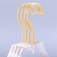 Percha de Acrílico Transparente de 50 Piezas con Gancho de Oro, Percha Transparente para Camisas con Muescas para Lady Kids L