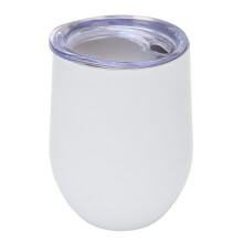U-förmiger Edelstahlbecher 340 ml Weiß