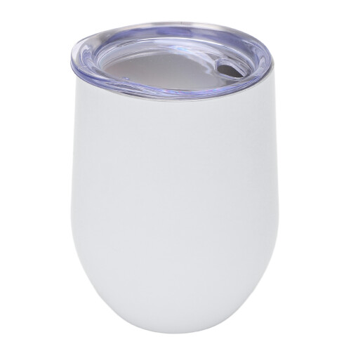 U-förmiger Edelstahlbecher 340 ml Weiß