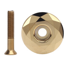 MTB Vorbau Abdeckkappe Alu gold