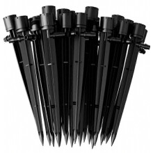50Pcs Irrigation Water Droppers, 8 Holes Adjustable Drip Emitters Micro Flow Drip Irrigation 360 Degree Watering System for 4mm/7mm Tube