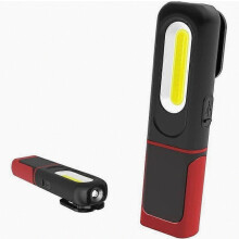 Rechargeable LED Work Light, 2-in-1 Inspection Lamp with 360-Degree Rotation and 5W COB LED Torch Lamp with Magnetic Base and Hook for Home, Work