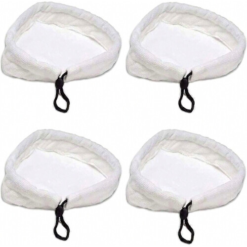 4-piece replacement steam mop cloths, microfiber fabric pads, triangular microfiber floor wipes, suitable for steam mops, home cleaning, general