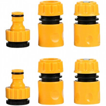 2-Pack (6 Pcs) Garden Hose Connector Kits with Tap Connectors
